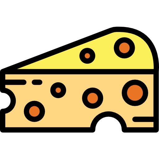 Cheese Smalllikeart Lineal Color icon