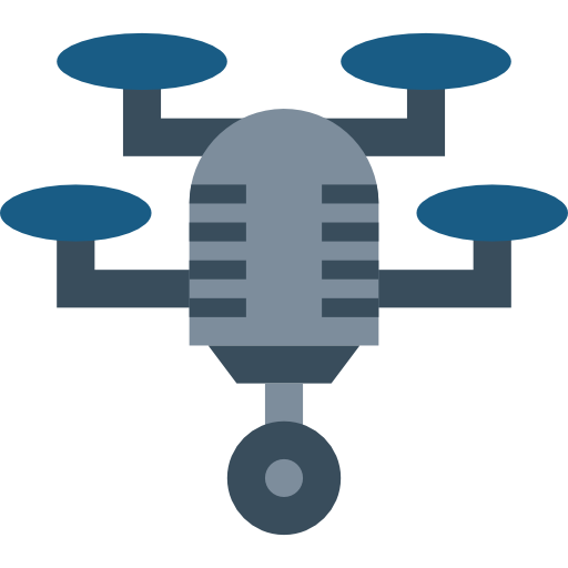 Drone Smalllikeart Flat icon