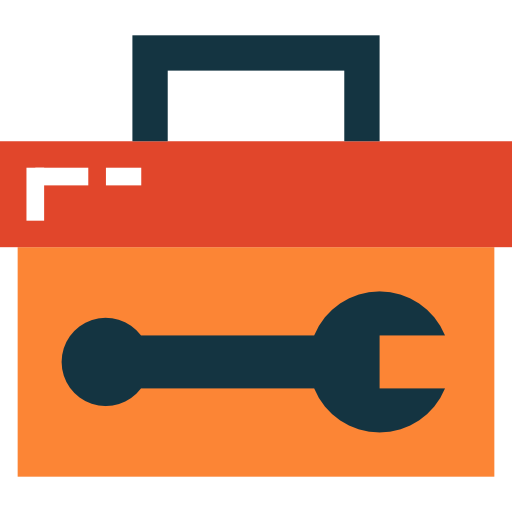 caja de herramientas Smalllikeart Flat icono