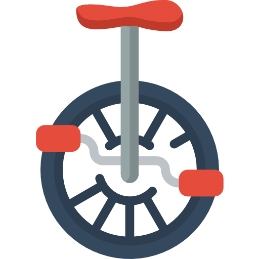 Unicycle Basic Miscellany Flat icon