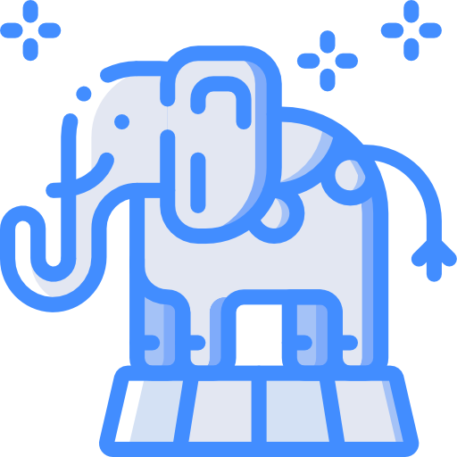 elefante Basic Miscellany Blue icono