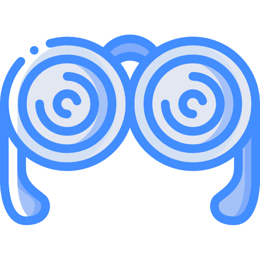 안경 Basic Miscellany Blue icon