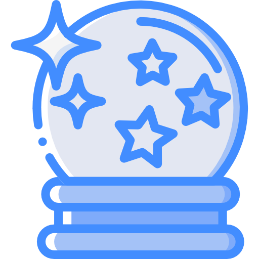 수정 구슬 Basic Miscellany Blue icon