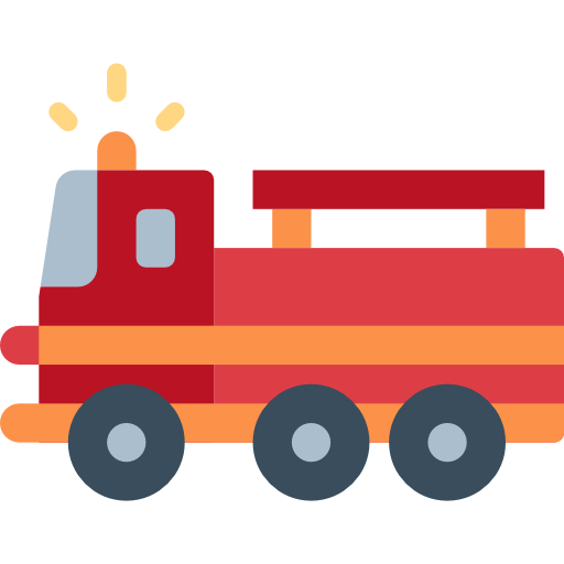 camión de bomberos Smalllikeart Flat icono