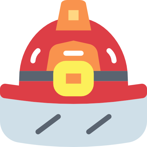 casque de pompier Smalllikeart Flat Icône