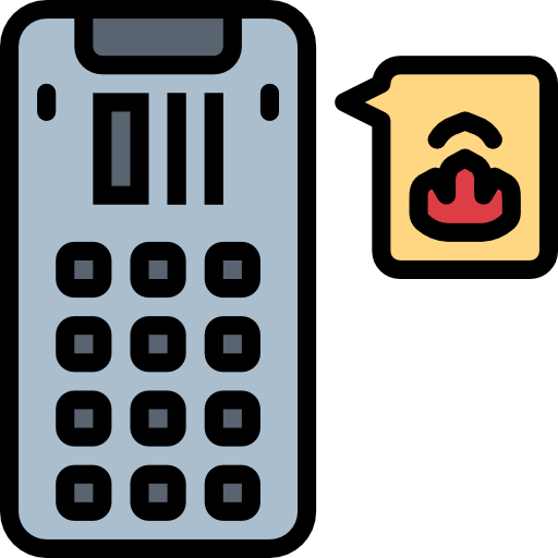 teléfono de fuego Smalllikeart Lineal Color icono
