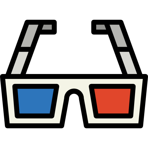 occhiali 3d Smalllikeart Lineal Color icona