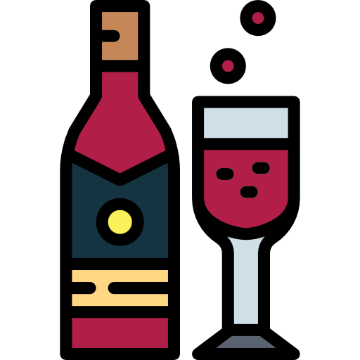 シャンパン Smalllikeart Lineal Color icon