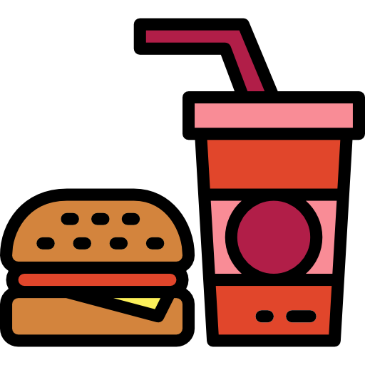 burger Smalllikeart Lineal Color ikona