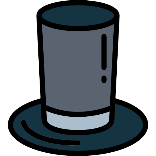 Top hat Smalllikeart Lineal Color icon
