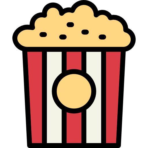 popcorn Smalllikeart Lineal Color icona