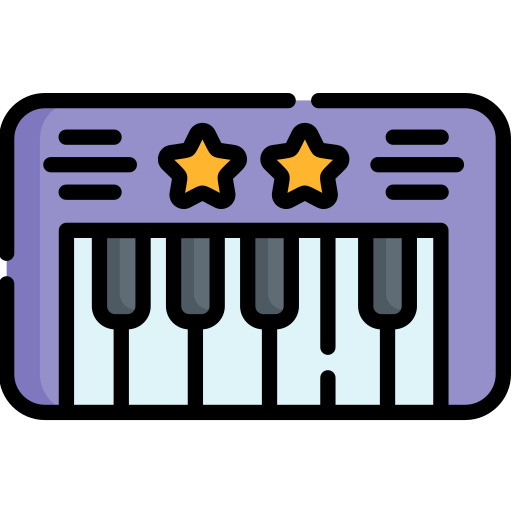 Piano keyboard Special Lineal color icon