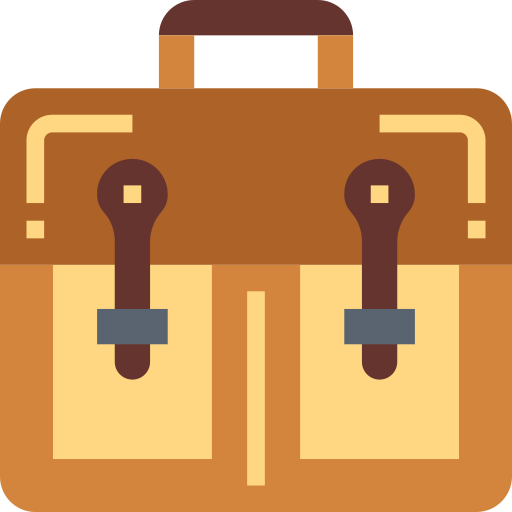 Briefcase Smalllikeart Flat icon