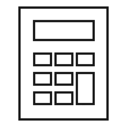 Калькулятор Generic outline иконка