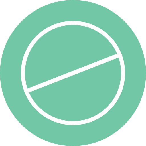 pastilla circular Generic outline icono