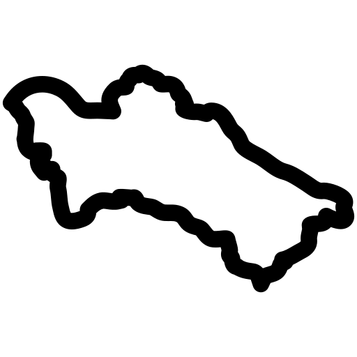 turkmenistan Generic outline icona