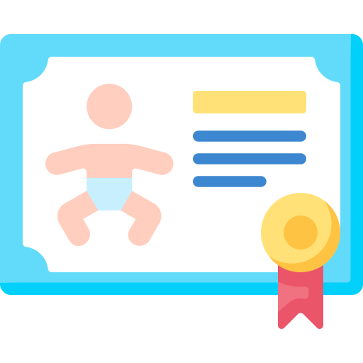 Birth certificate Special Flat icon