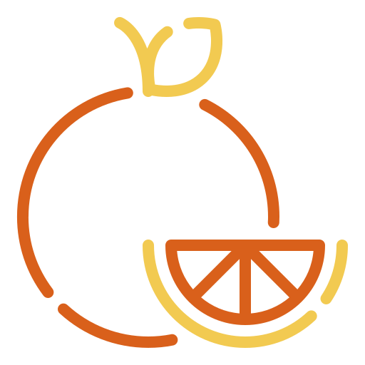 Грейпфрут Generic color outline иконка