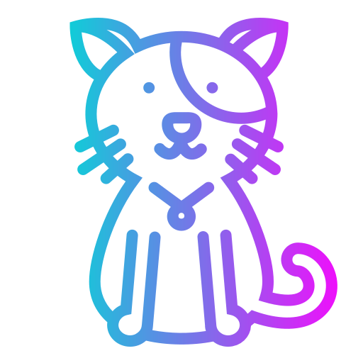 猫 Generic gradient outline icon