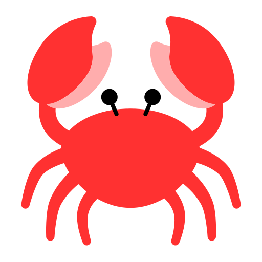crabe Generic color fill Icône