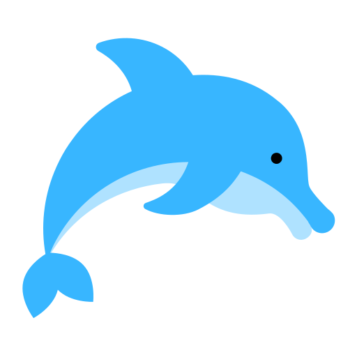 delfin Generic color fill ikona