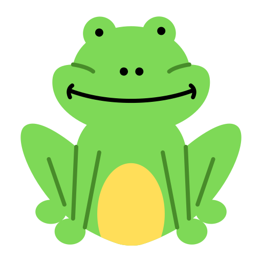 개구리 Generic color fill icon