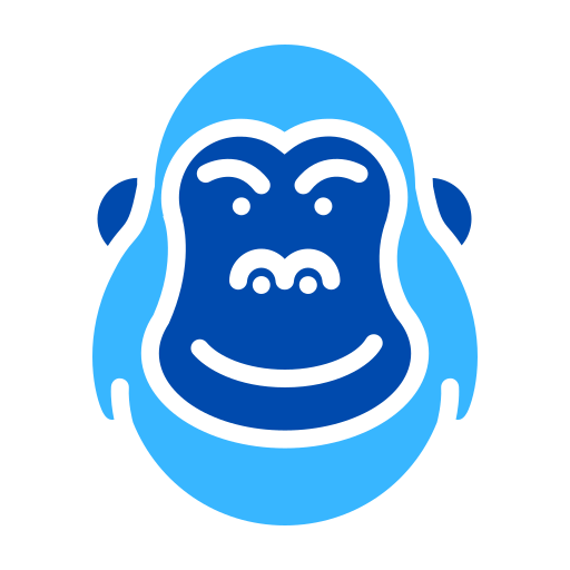gorila Generic color fill icono