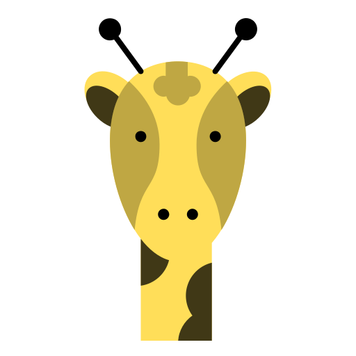 jirafa Generic color fill icono