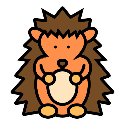 Hedgehog Generic color lineal-color icon