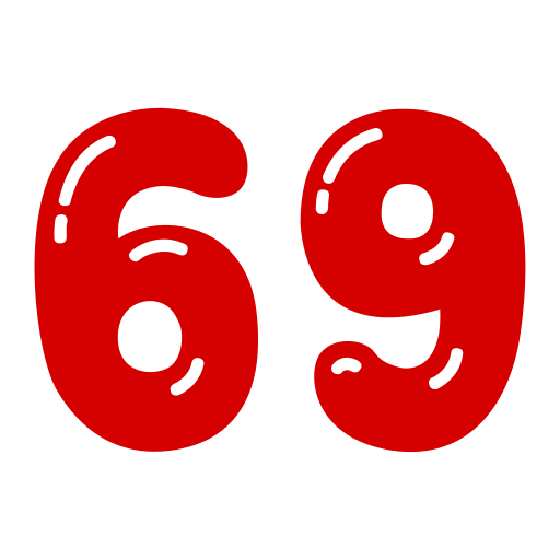 Sixty nine Generic color fill icon