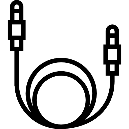 kabel dźwiękowy Basic Miscellany Lineal ikona