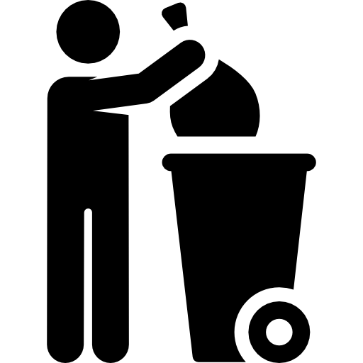 Garbage Pictograms Fill icon