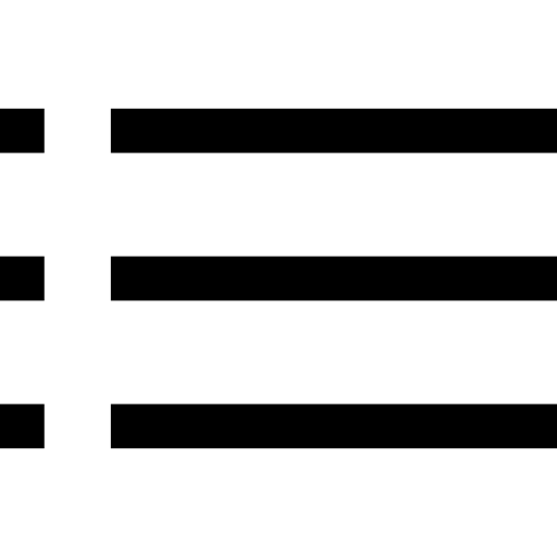 menú Basic Straight Lineal icono