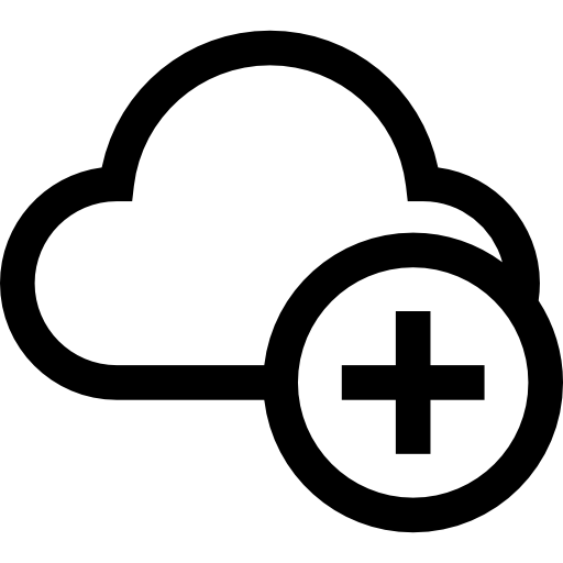 nuvola informatica Basic Straight Lineal icona