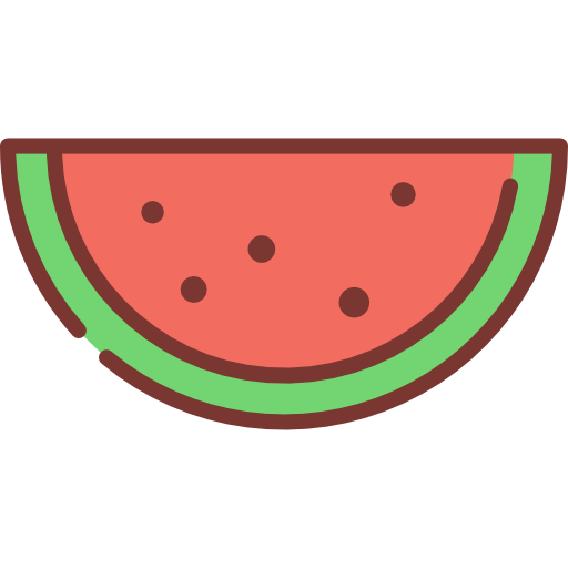 watermeloen Good Ware Lineal Color icoon