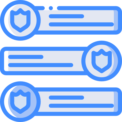 sécurité Basic Miscellany Blue Icône