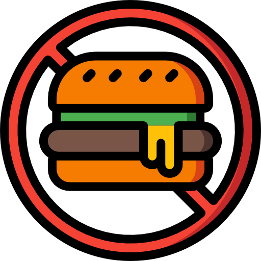 kein junk food Basic Miscellany Lineal Color icon