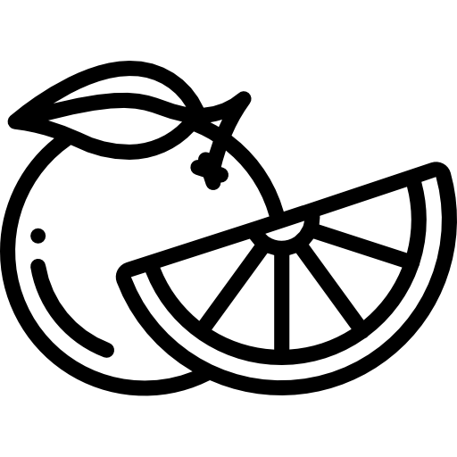 naranja Basic Miscellany Lineal icono