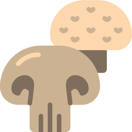 champignons Basic Miscellany Flat Icône