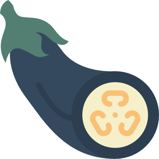 aubergine Basic Miscellany Flat icoon