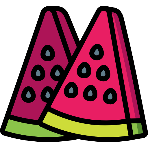 Watermelon Basic Miscellany Lineal Color icon
