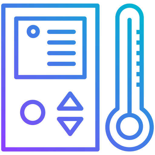 Temperature control Generic gradient outline icon