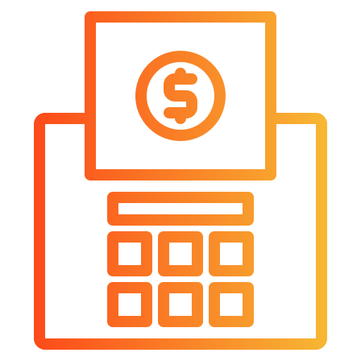 Payment terminal Generic gradient outline icon