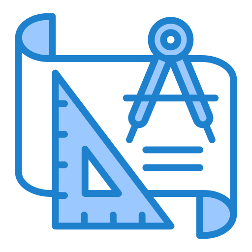 기술 도면 Generic color lineal-color icon