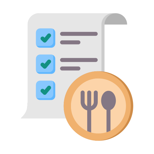 Nutrition plan Generic color fill icon