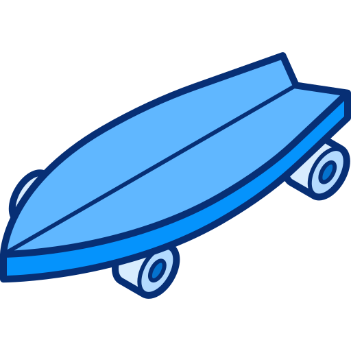 longboard Isometric Lineal Color icona