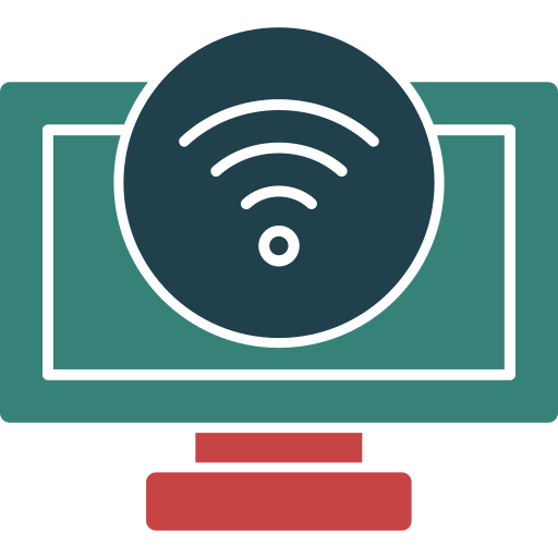 wi-fi 신호 Generic color fill icon