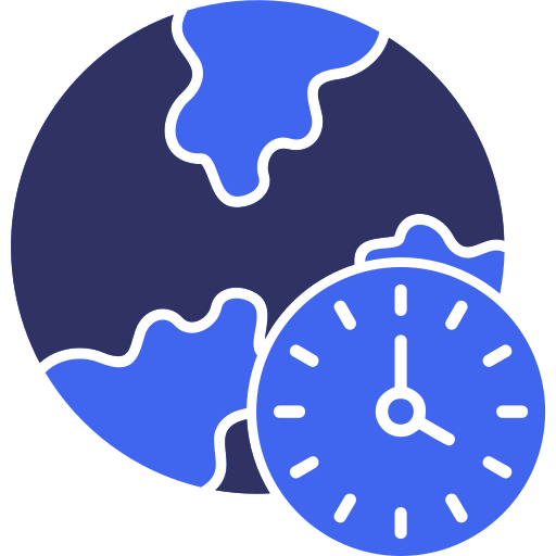 Time zone Generic color fill icon