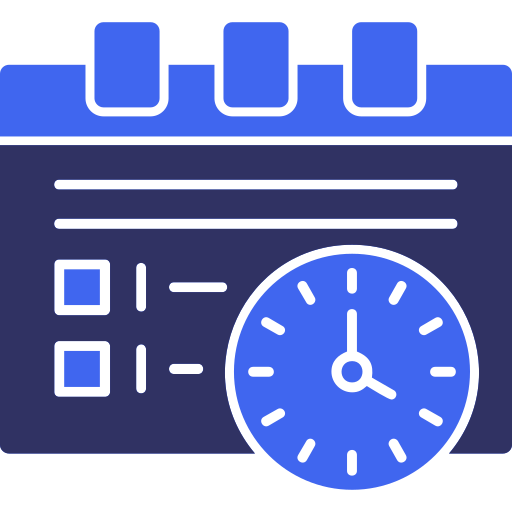 Work schedule Generic color fill icon