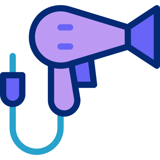 Hair dryer Basic Accent Lineal Color icon